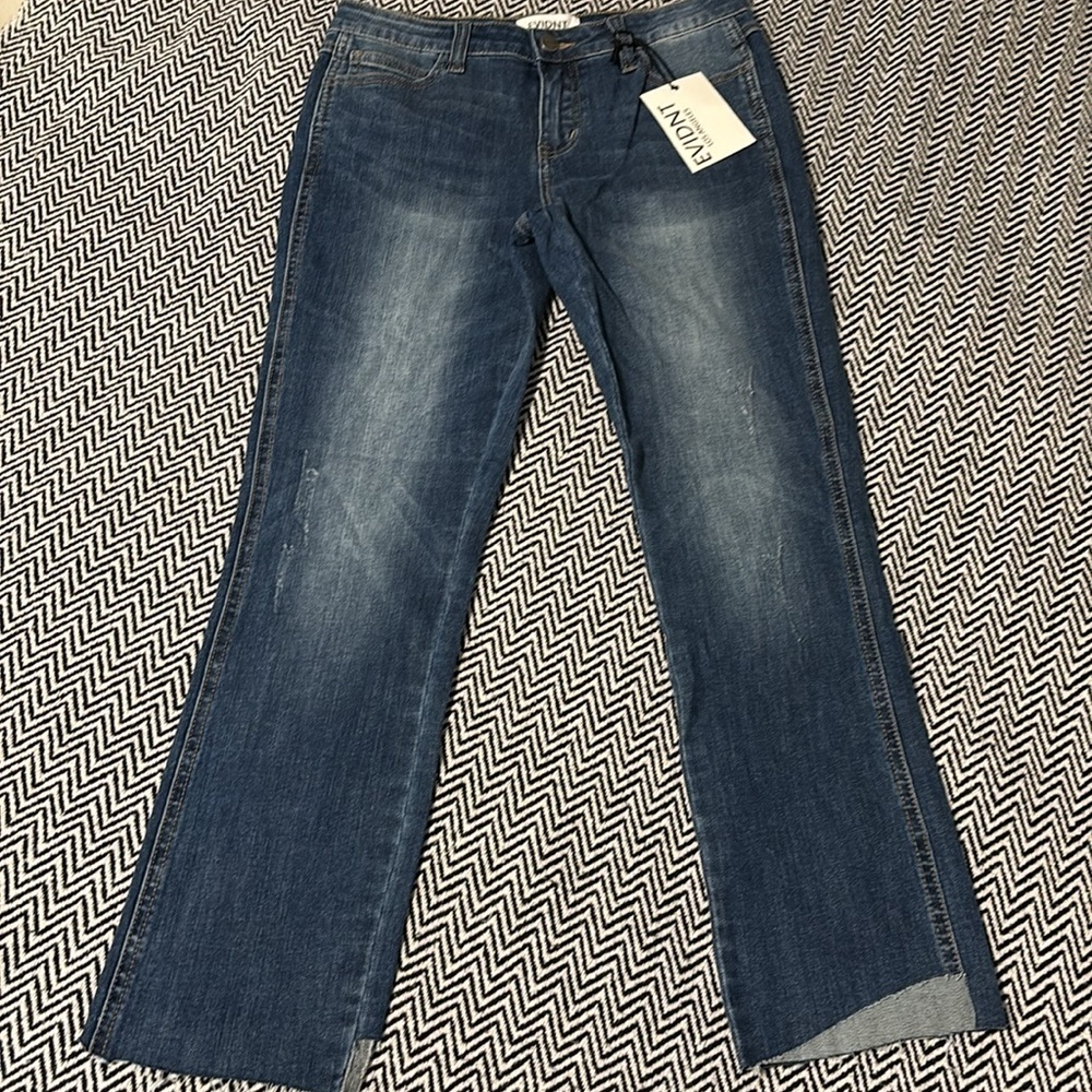 Anthropologie | EVIDNT Florence Straight Leg Jeans | Sz 26 - Picture 3 of 8